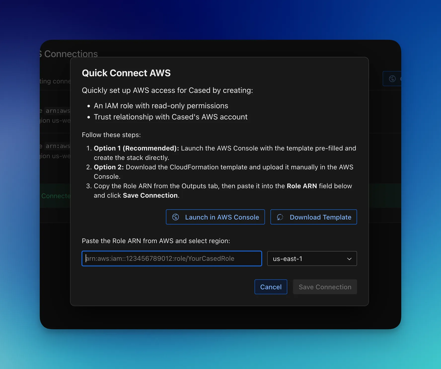 AWS Quick Connect